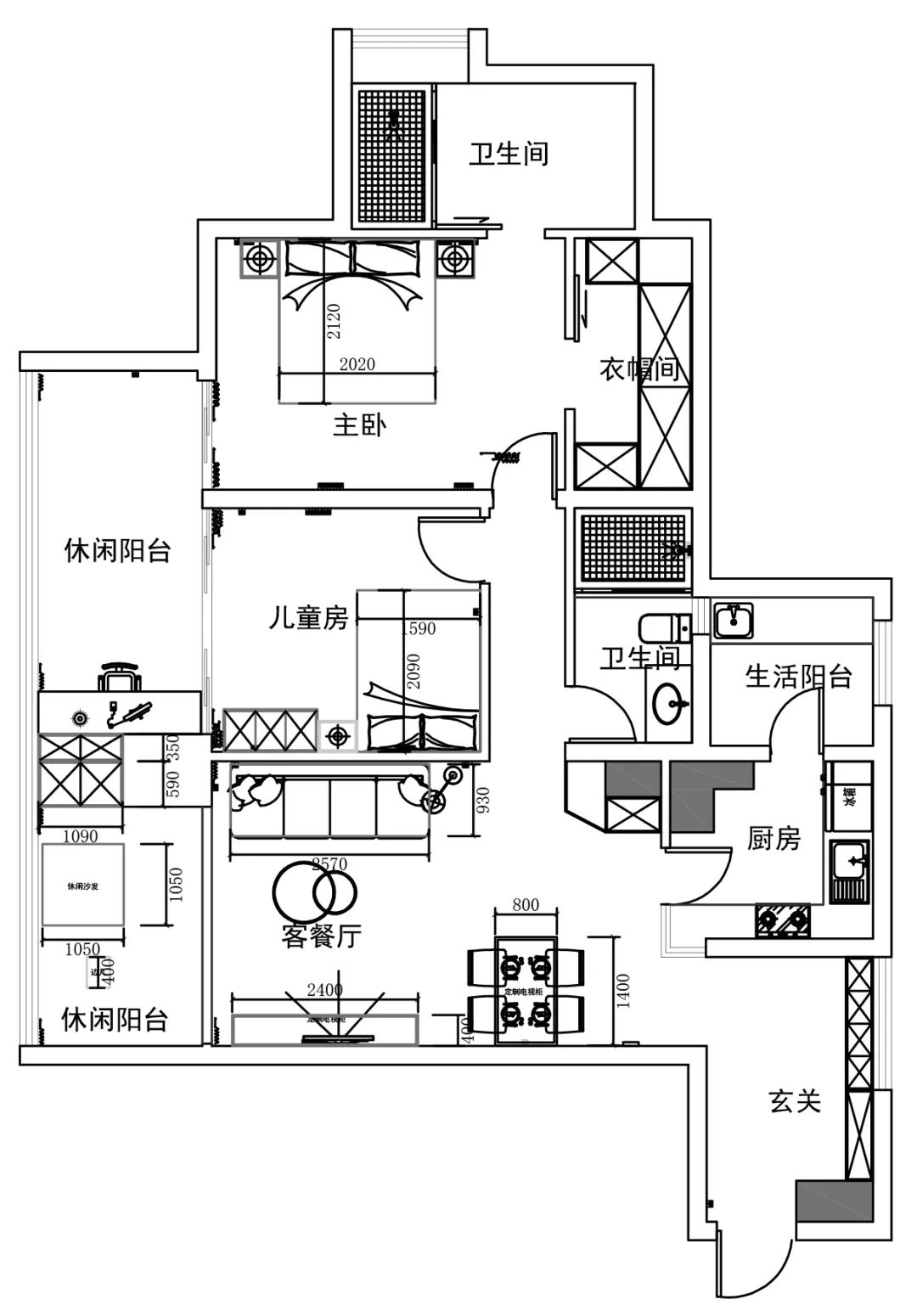 成都 · 凯德天府 现代混搭97㎡还拥有绝佳观景台！