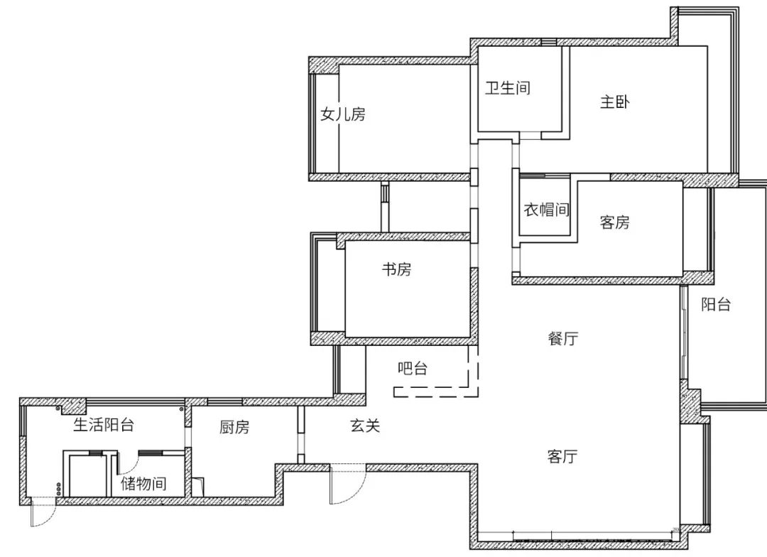 成都 · 誉峰一期180㎡现代家，只改3点布局成就全屋美学