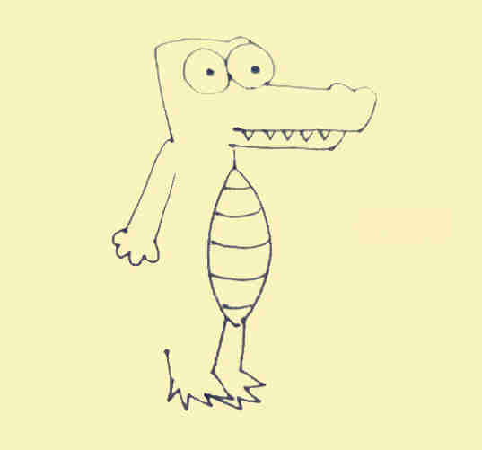 图片[6]-鳄鱼怎么画简单又漂亮 来学鳄鱼简笔画画法-图画知识